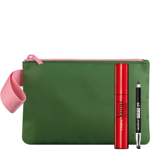 PUPA Sexy Lashes Mascara Kit, Mini EYELINER/LIDSCHATTEN & Etui
